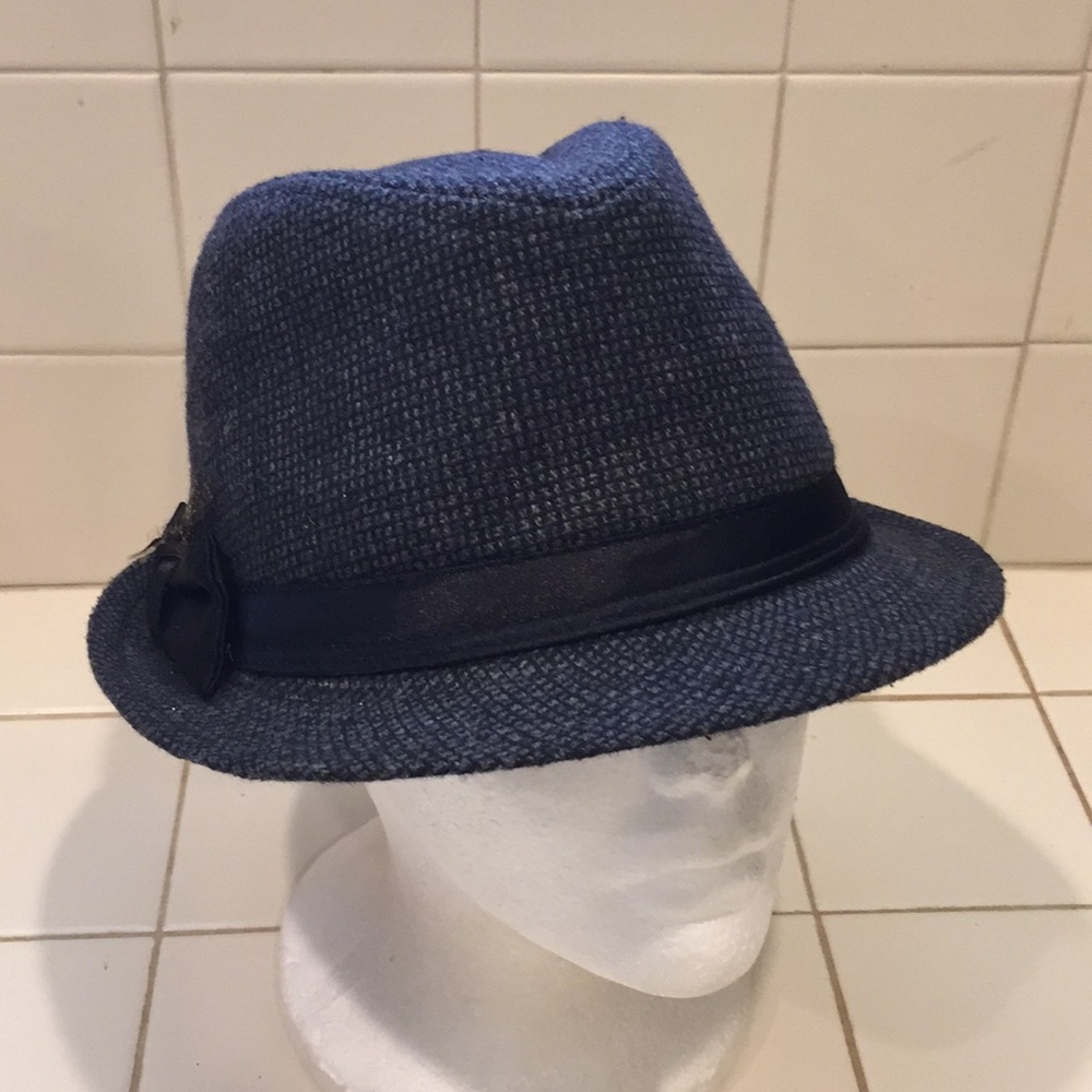 Grey dark color FairWeather brand pretty Fedora style hat unisex